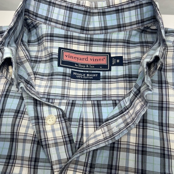 Vineyard Vines Button Down Long Sleeve Cotton Plaid Medium Shirt - Picture 2 of 4